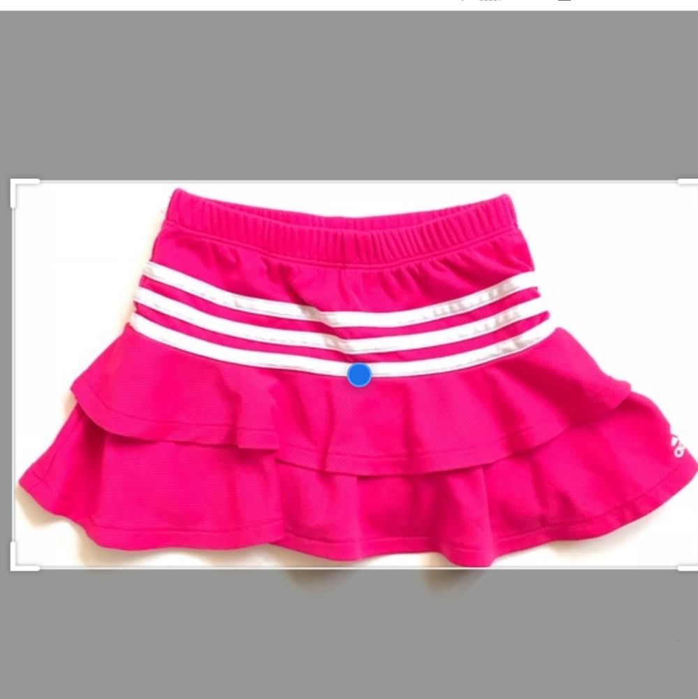 Adidas girl hot pink ruffle skirt